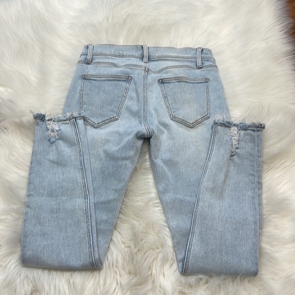 Current/Elliott High Waist Ankle Barron Sheared Hem Jeans - Picture 5 of 6